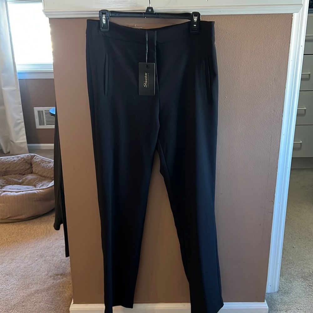 New with tag Black boot cut pants, size Large